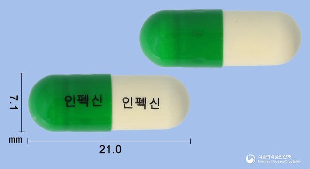 인펙신캡슐(은교산) 낱알